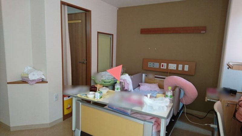 釧路市にある日赤病院（赤十字病院）　出産後に入院する個室