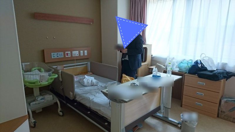 釧路市にある日赤病院（赤十字病院）　出産後に入院する個室