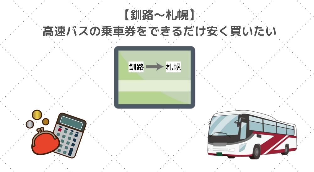 【釧路～札幌】高速バス(夜行バス)の乗車券をできるだけ安く予約・購入したい